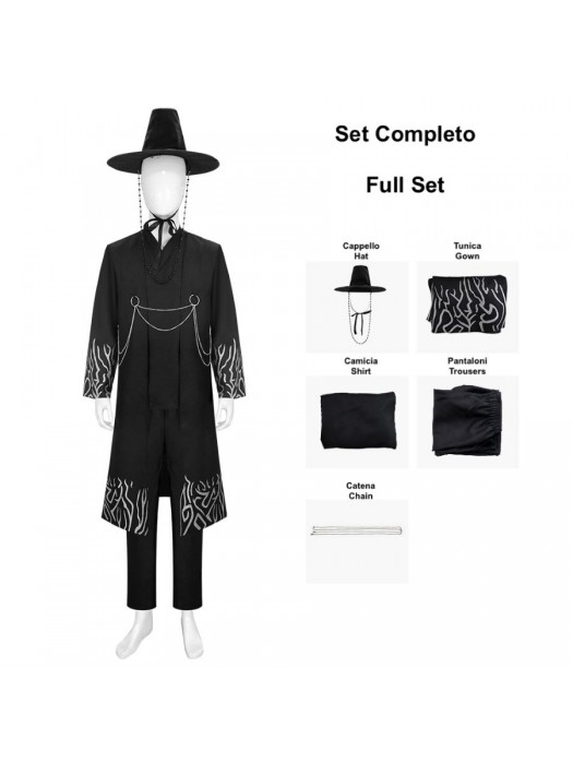 Simil Korean Pop Coreano Demone Hunter Vestito Saja Costume Man Boy DEMON02001